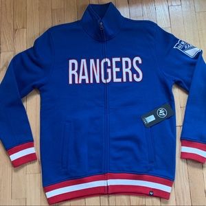 New York Rangers Full Zip Track Jacket